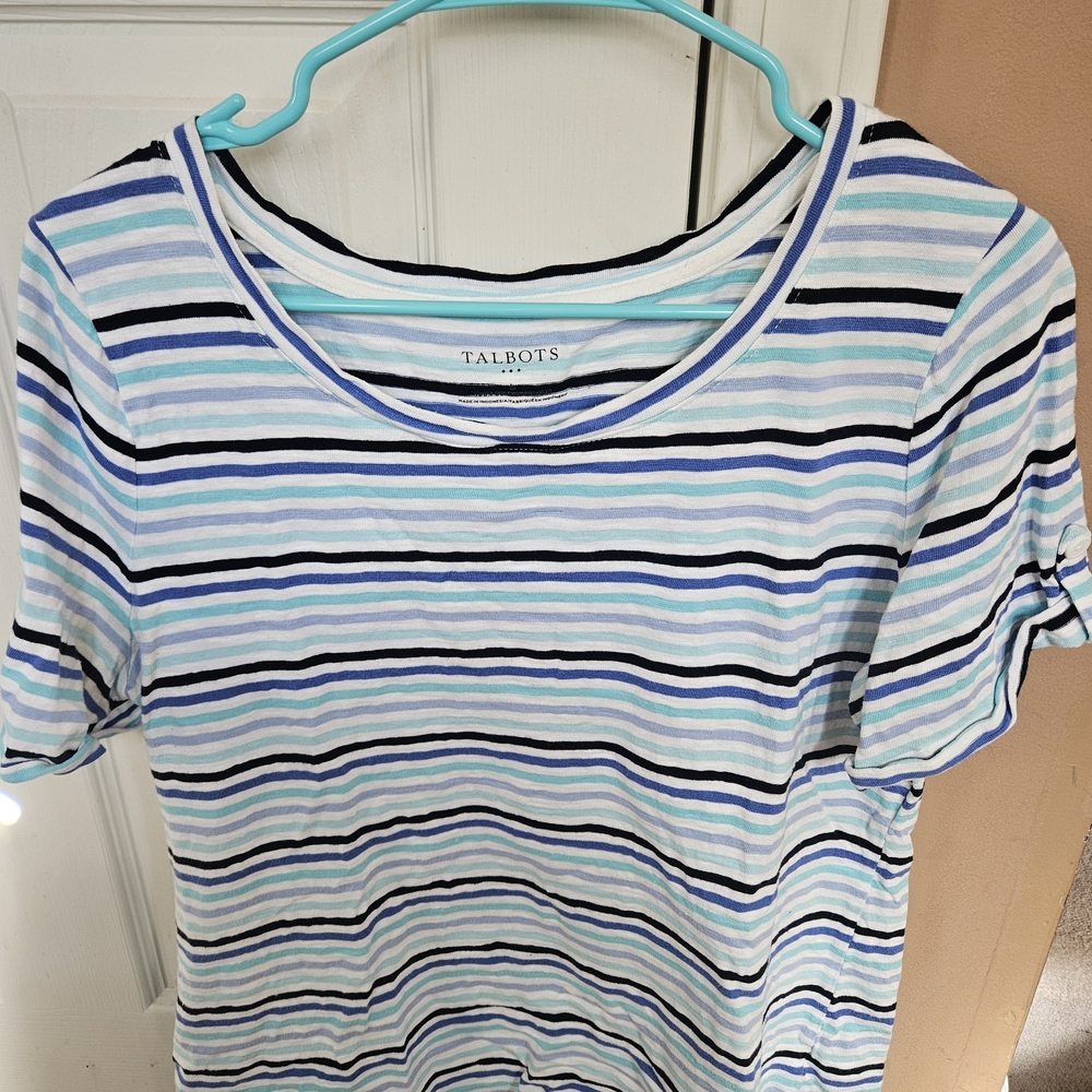 Talbots Women's Multicolor Striped Tee